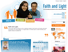 Tablet Screenshot of faithandlight.org